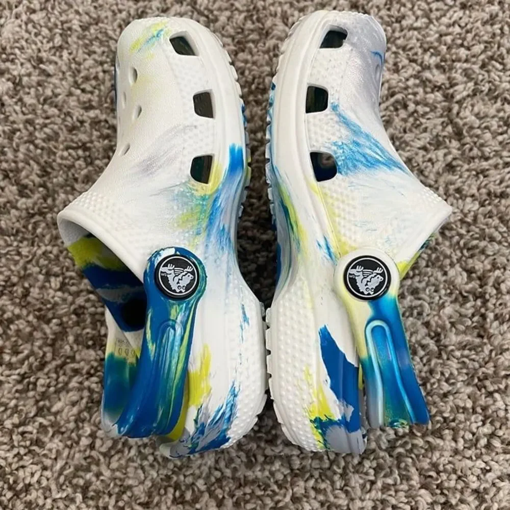 Size 9 / Toddler Boy Marble Crocs Sandals - Picture 7 of 10
